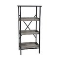 Cheungs Metal Storage Rack With 3 Wooden Shelves FP-4022